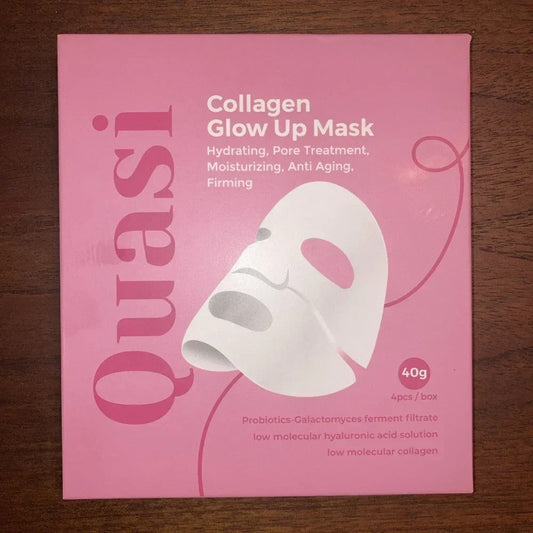 Quasi Collagen Glow Up Mask – Collagen Face Mask for Glowing, Hydrated & Youthful-Looking Skin